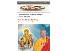Tablet Screenshot of dharmaflowertemple.com